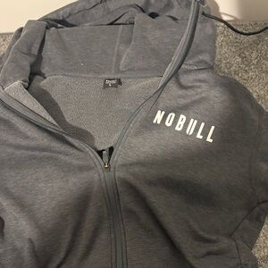 NOBULL Charcoal Full-Zip Hoodie